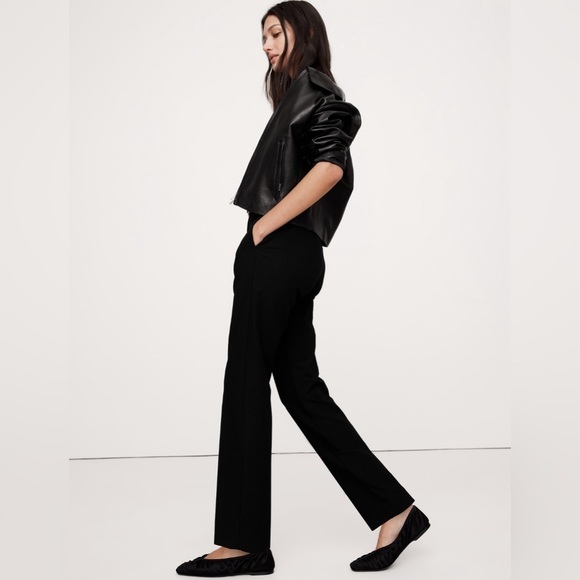 NWT! Banana Republic Black High-Rise Modern Slim Refined Ankle Pant🤎🔹 - Picture 3 of 9